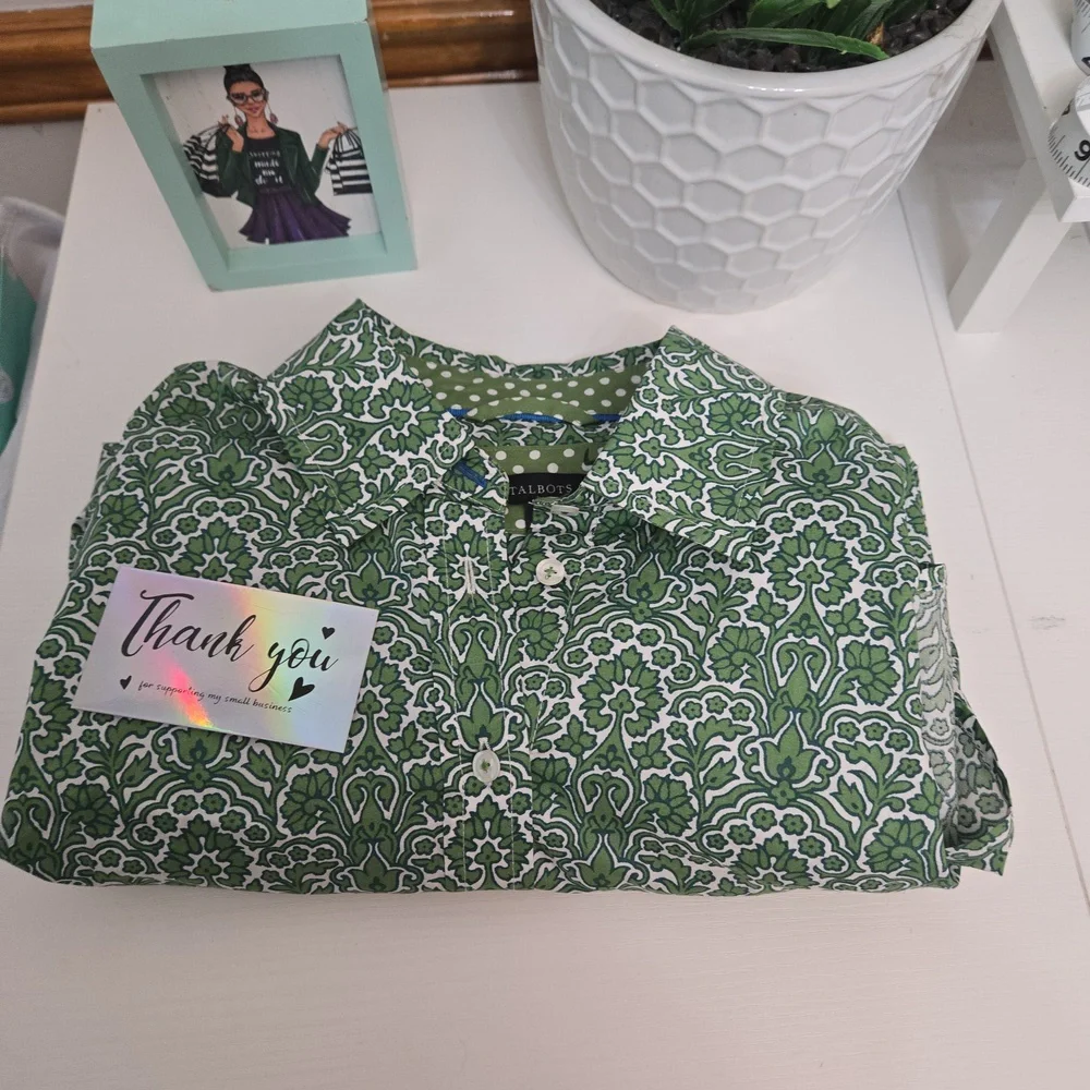 Talbots Womens Modern Classic Shirt Size Xs - Picture 15 of 15